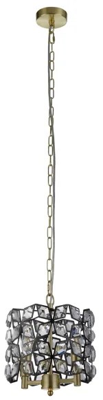 Lustră pe lanț Searchlight 59811-2BSB IRIS 2xE14/60W/230V alamă