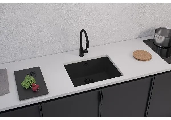 Chiuvetă de bucătărie ALVEUS 1150057 OMNI 55x45 cm negru mat
