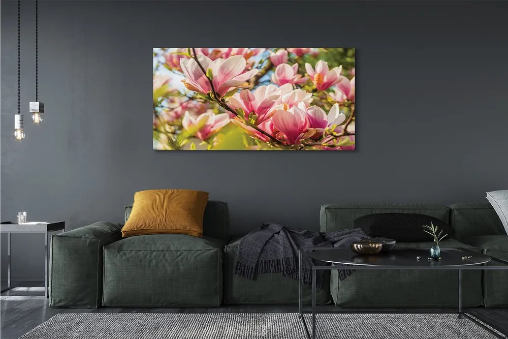 Tablouri canvas magnolie roz