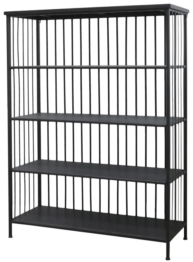 Etajera din metal, cu 3 rafturi, Antique Black