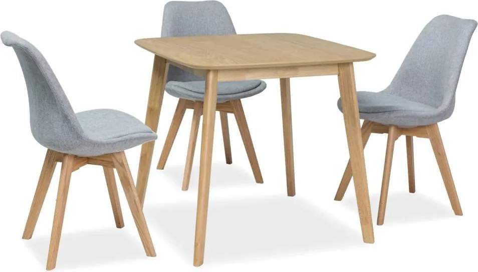 OFERTA Masa de dining cu blat decor stejar MOSSO III 80x80 II. calitate