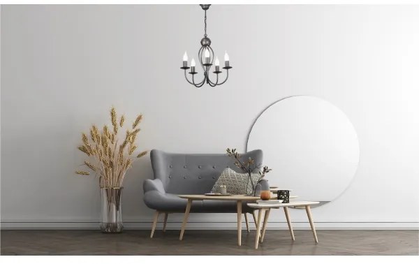 Lustră pe lanț ARTHUR 5xE14/40W/230V