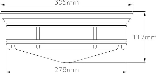 Quintiesse QN-HADRIAN-FS-CM-OPAL - Plafonieră de exterior HADRIAN 2xE27/40W/230V IP44, crom, difuzor opal