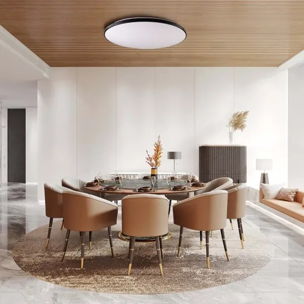 LED plafonieră KERN LED/80W/230V pr. 80 cm negru + DO