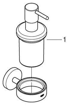 GROHE 41195DC0 - Dozator de săpun lichid START, 160 ml, inox