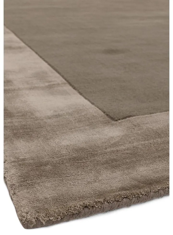 Covor maro handmade din amestesc de lână 120x170 cm Ascot – Asiatic Carpets