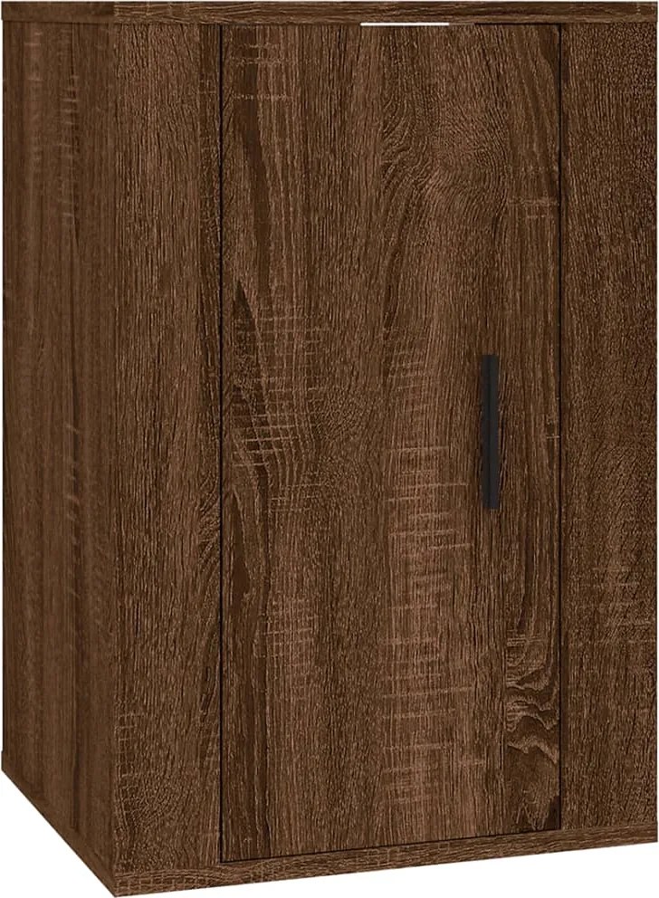 vidaXL Dulap TV montat pe perete, stejar maro, 40x34,5x60 cm