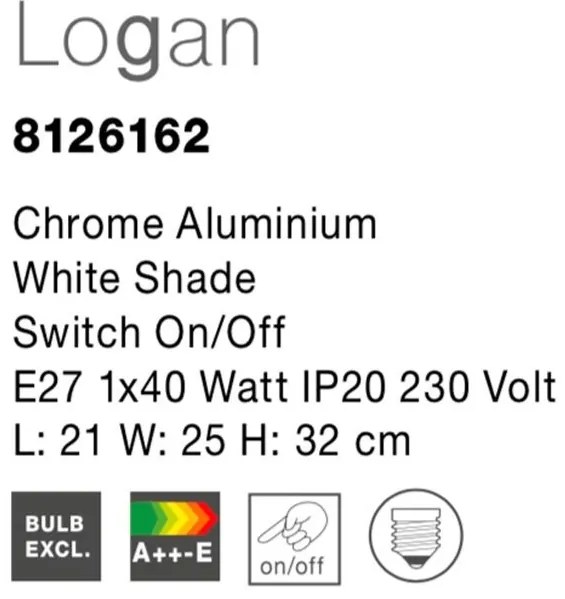 Aplica moderna de perete Logan NVL-8126162