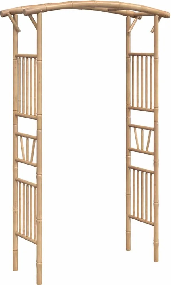 vidaXL Arcadă pentru trandafiri, 118x40x187 cm, bambus