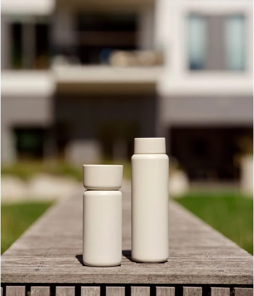 Cană termos bej din oțel inoxidabil 650 ml Singles – Zone