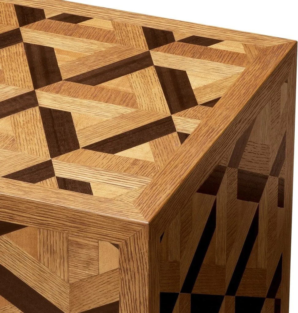 Masuta laterala design LUX furnir de stejar Rubicon