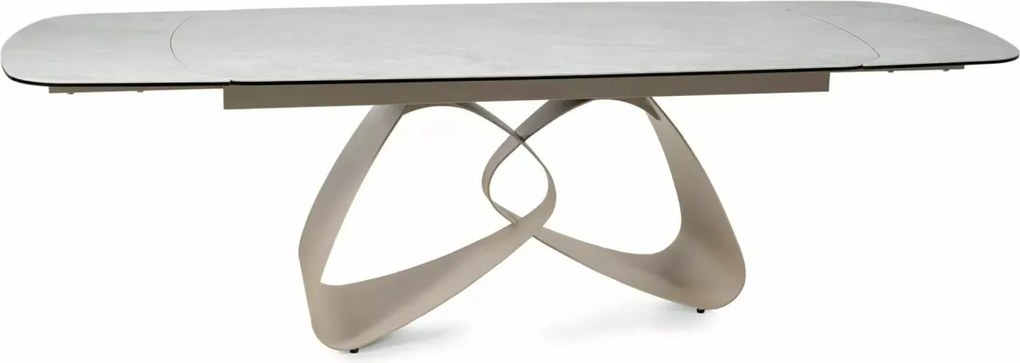 Masa extensibilă Valentino Ceramic gri deschis L120-260xl98 cm