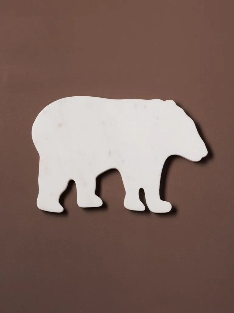 Tocator din marmura, in forma de urs, Bear
