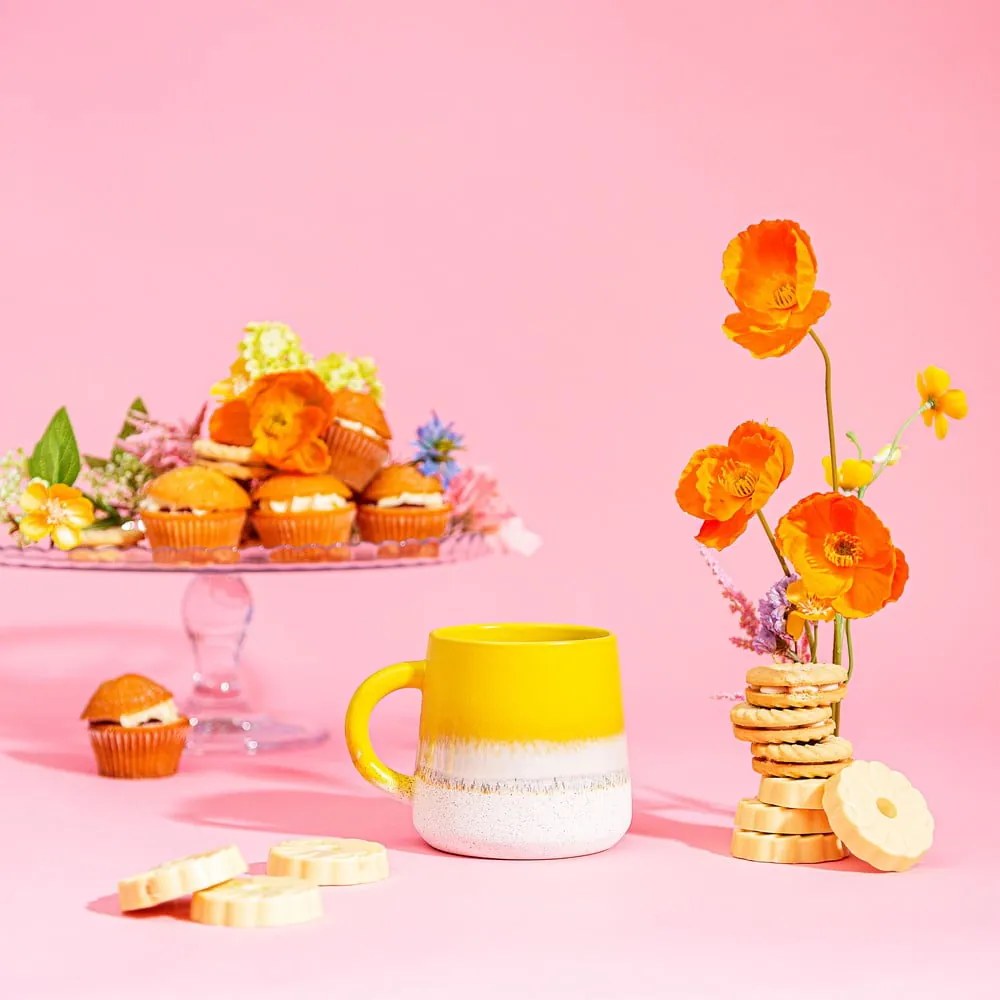 Cană galbenă din gresie 360 ml Mojave – Sass & Belle