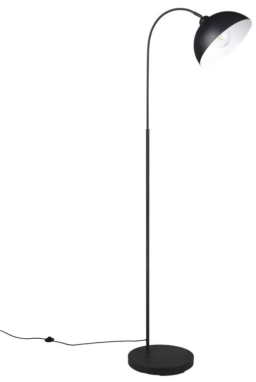 Lampadar negru cu abajur din metal (înălțime 170 cm) Sierra – Trio