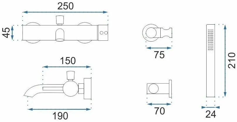 Baterie pentru cada Rea Lungo Titan