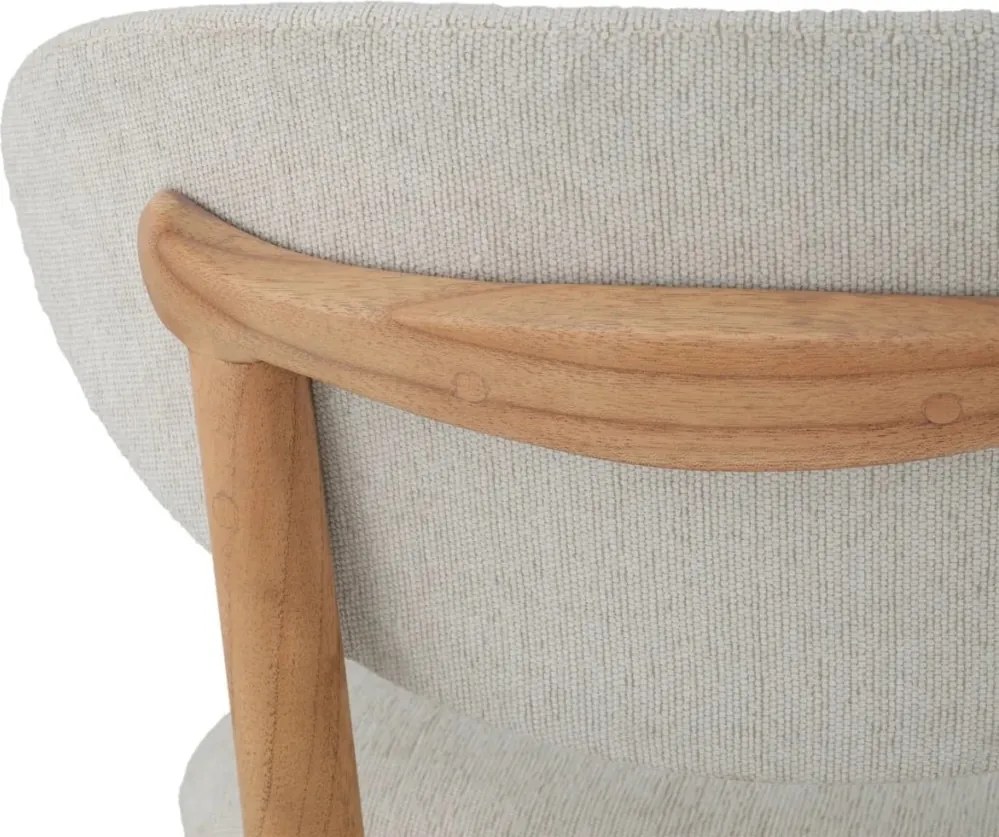 Scaun design elegant LUX Allston, sentier cream/ natur