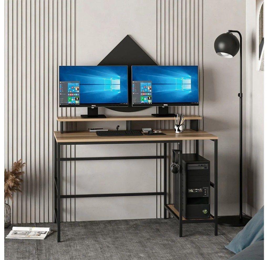 Masă PC Grana L (Auriu + Negru). 1088567