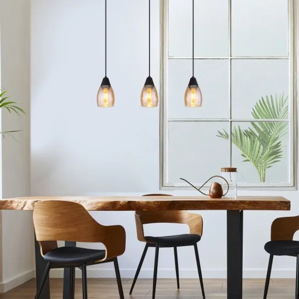 Lustră pe cablu REID 3xE27/15W/230V Globo 15705-3H