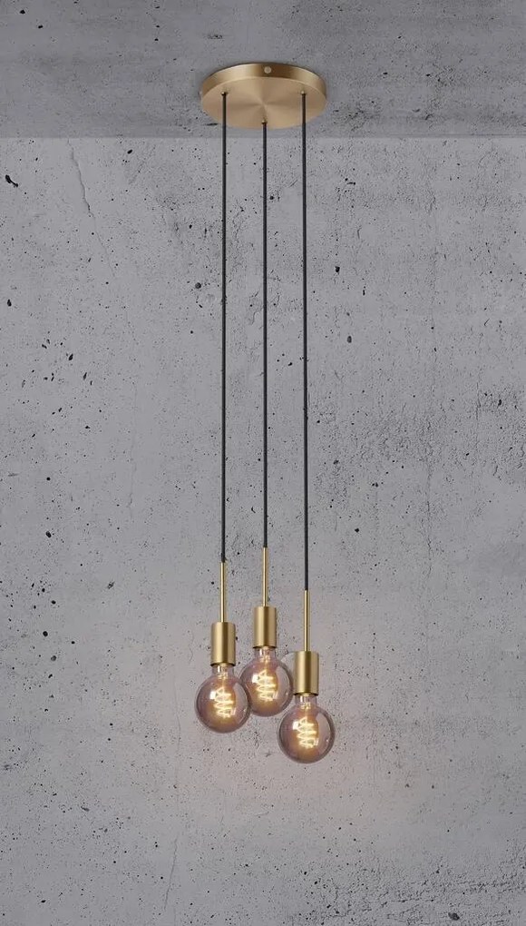 Lustra cu 3 pendule design modern PACO alama 2112063035 NL