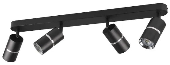 Spot BAMBOO 4xGU10/10W/230V negru