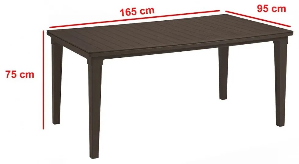 Set mobilier de grădină Futurowa 4+1 maro