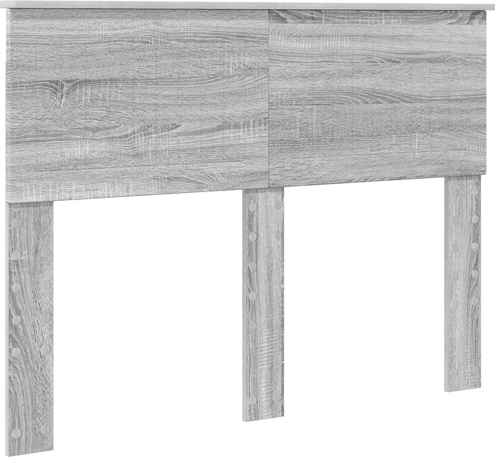 vidaXL Tăblie cap Gri Sonoma 120 cm Lemn compozit