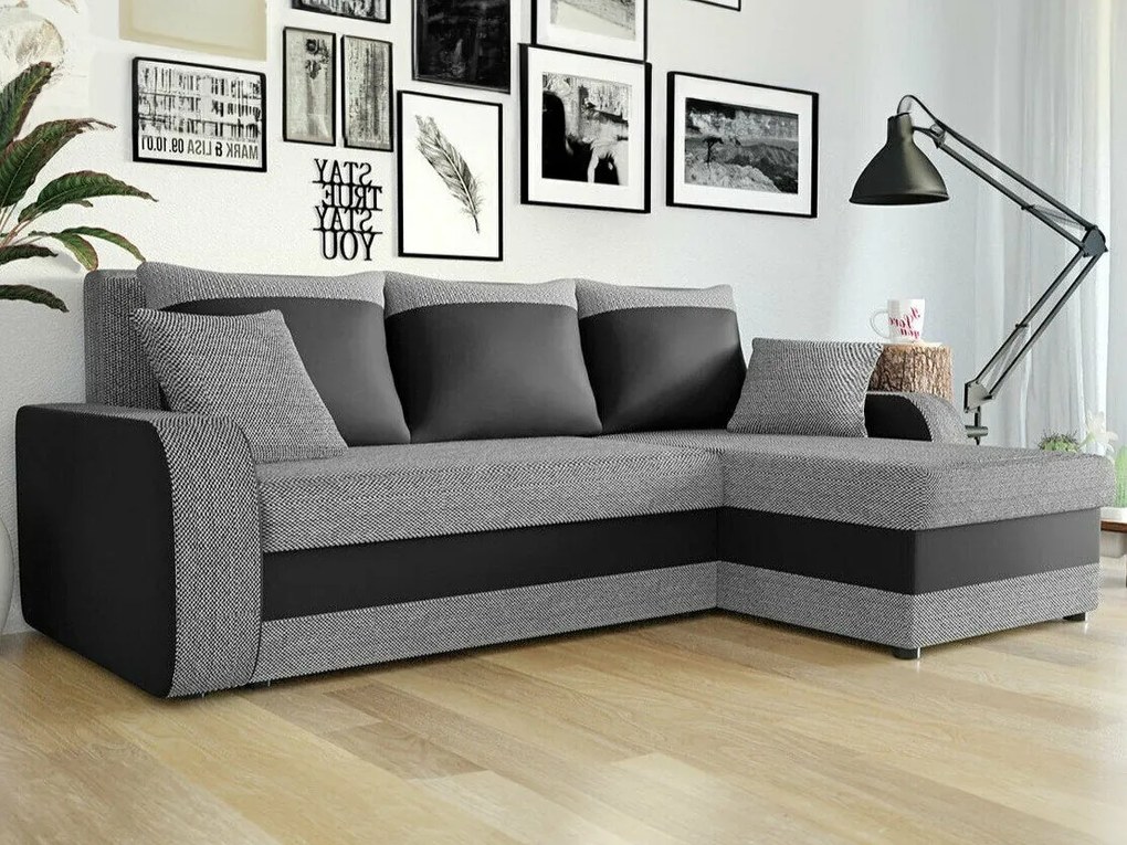 Colțar Comfivo 135Cutie de pat, 238x147x80cm, 117 kg, Picioare: Plastic