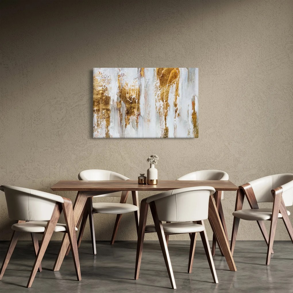 Tablou - Abstract auriu (90x60 cm)