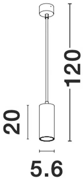 Pendul design modern Scandi alb