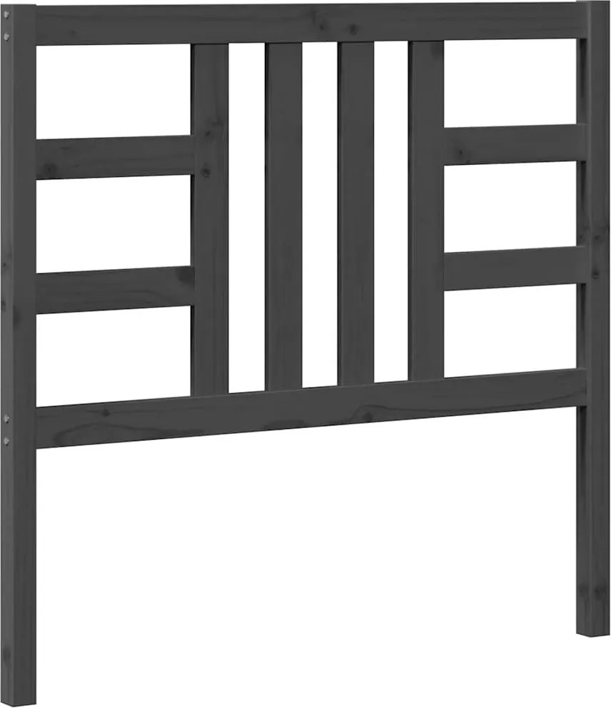 vidaXL Tăblie de pat, gri, 106x4x100 cm, lemn masiv de pin