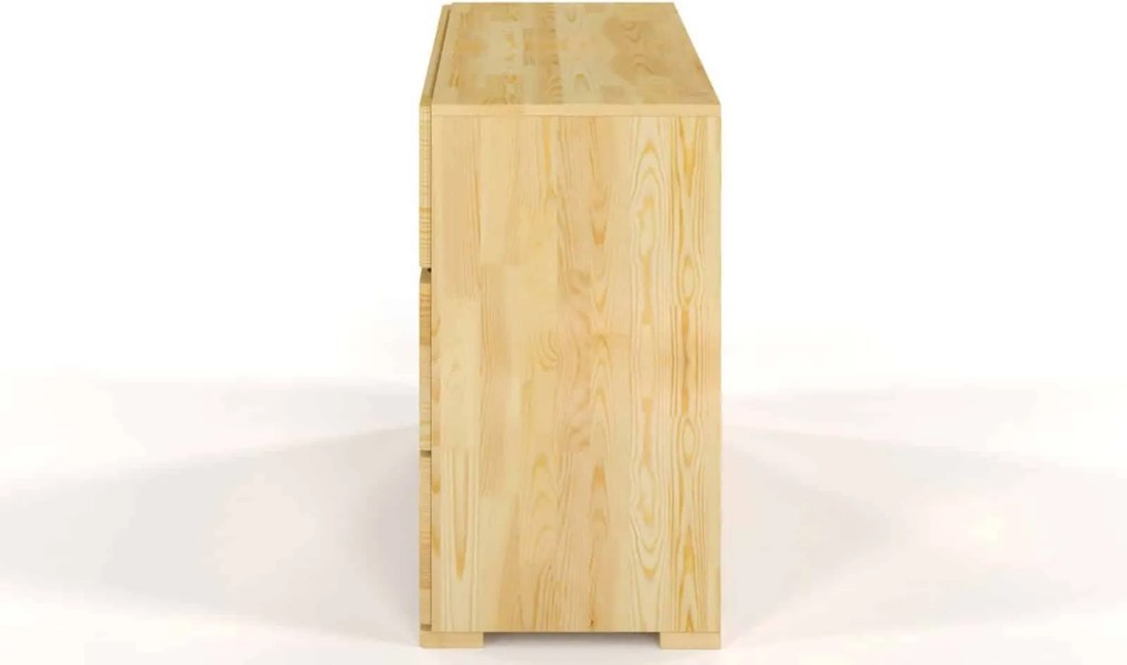 Comodă lemn masiv TerraCraft Pin 2+2 Sertare, 120 × 45 × 81 cm - Natural