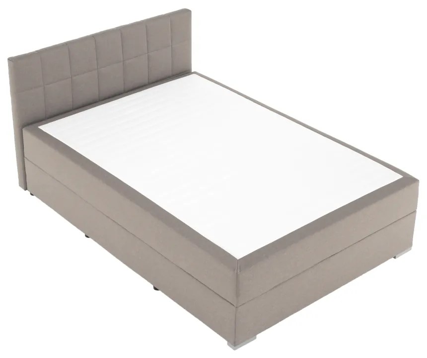 Pat tip BOXSPRING 120x200, taupe gri-maro, FERATA TV KOMFORT