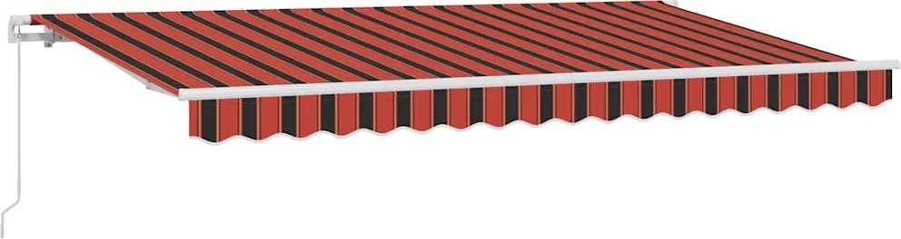 vidaXL Cortina Retractabilă Manual Portocaliu 400 x 200 cm țesătură