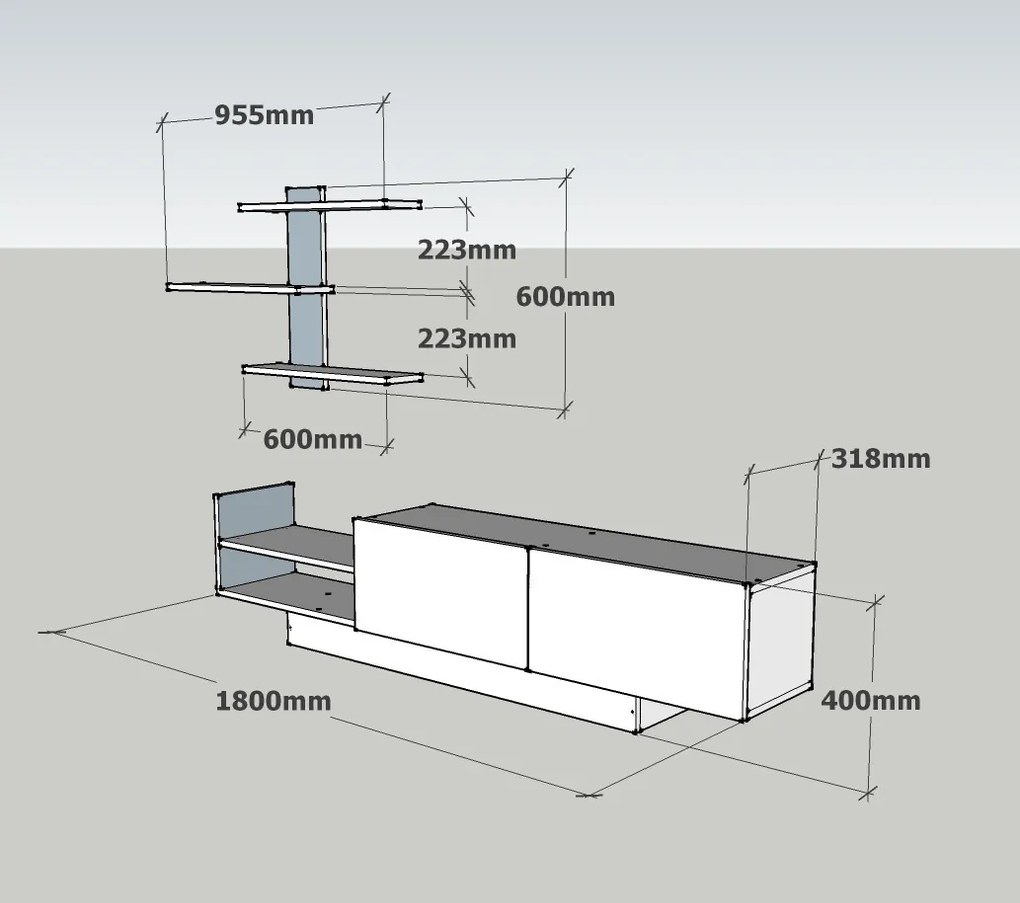 Mobilier living Eminent (Alb). 1071714