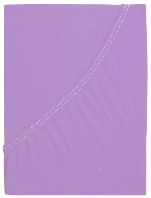 Cearsaf de jerseu pentru patut EXCLUSIVE 60x120 cm mov