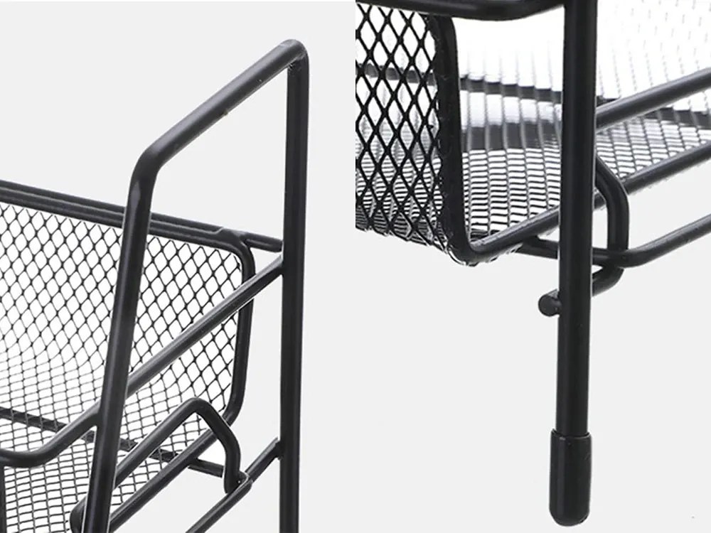Organizator pentru bucatarie TALORO 31x32,5 cm, negru