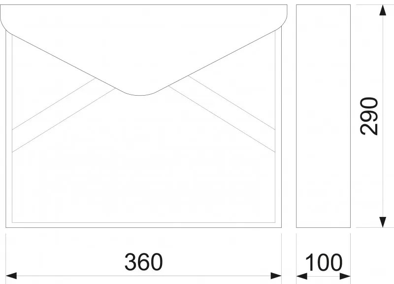 BK57 cutie poştală oţel inoxidabil