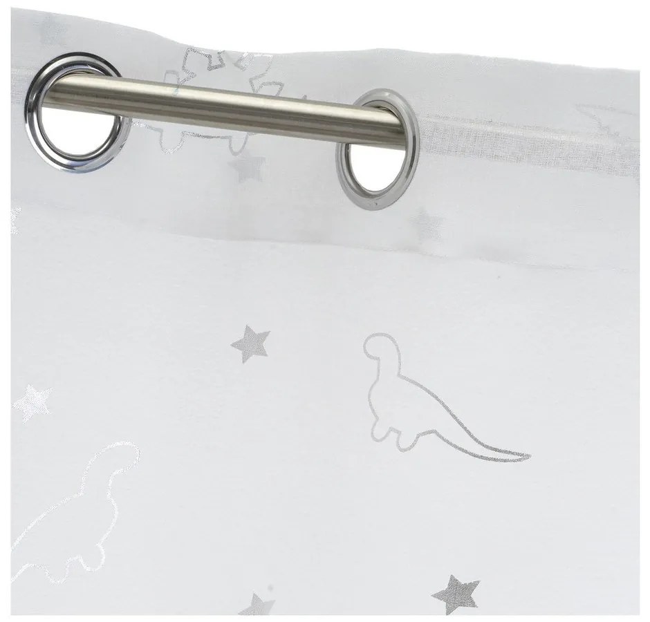 Perdea albă-argintie 140x260 cm Dinos – Casa Selección