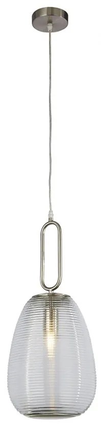 Pendul sticla deco stil modern Elixir clar / satin nickel 43581-1SN SRT