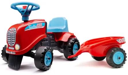 Tractor GO! cu remorca pentru copii, rosu, FK 200B