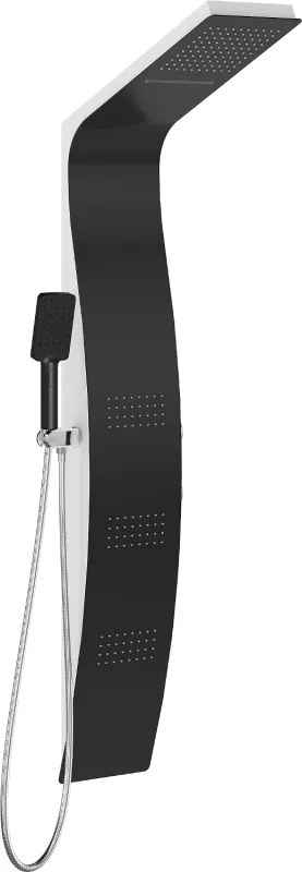 Mexen Bali panou de duș, negru/alb - 7622-03-71