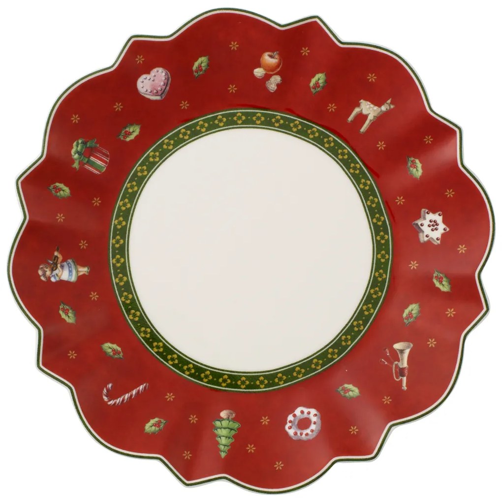 Farfurie de Crăciun, pentru micul dejun-roșie, colecția Toy's Delight - Villeroy & Boch