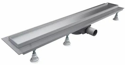 Set rigola pentru dus cu capac faiantabil Omnires Lowfix 60 cm argintiu