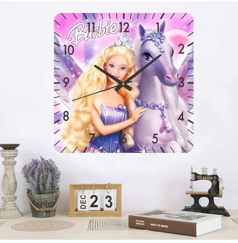 Ceas de perete Barbie