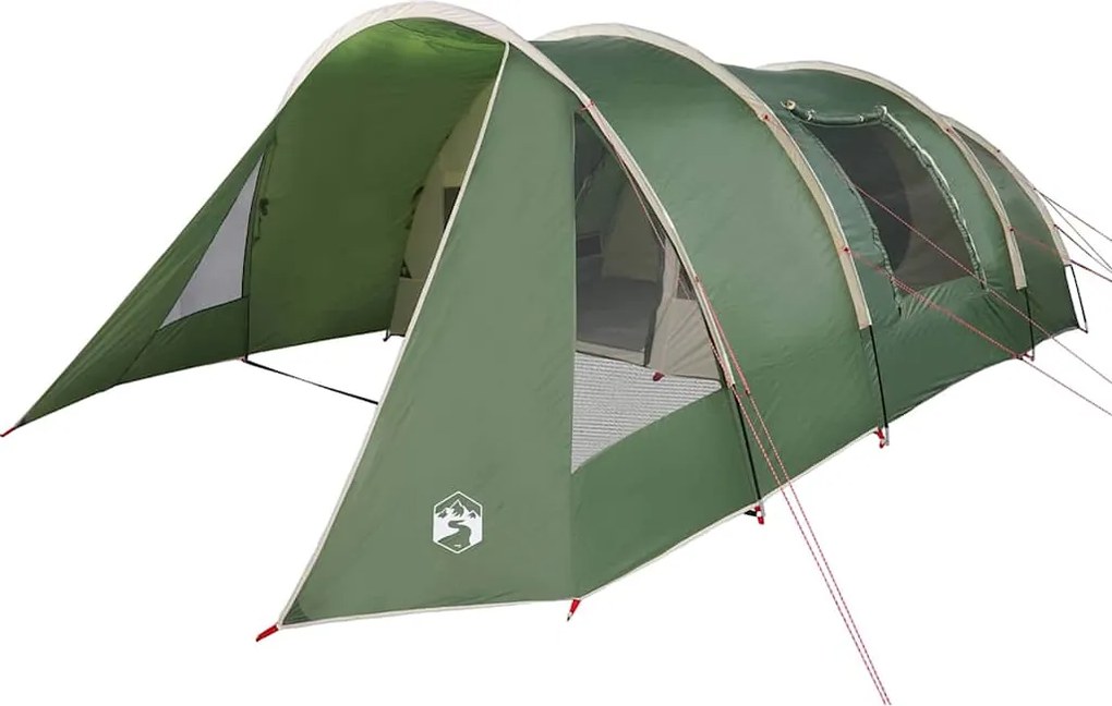 vidaXL Cort tunel pentru 5 persoane Verde și alb 778 x 356 x 210 cm
