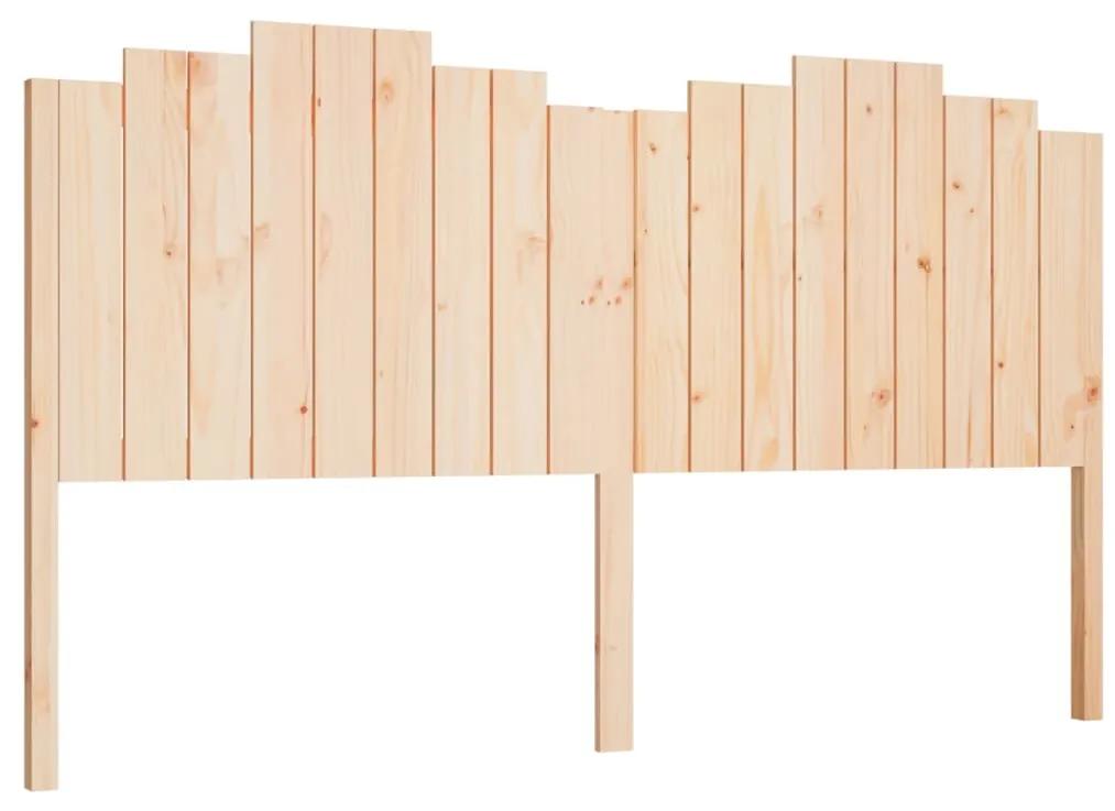 Tablie de pat, 186x4x110 cm, lemn masiv de pin 1, Maro, 186 x 4 x 110 cm