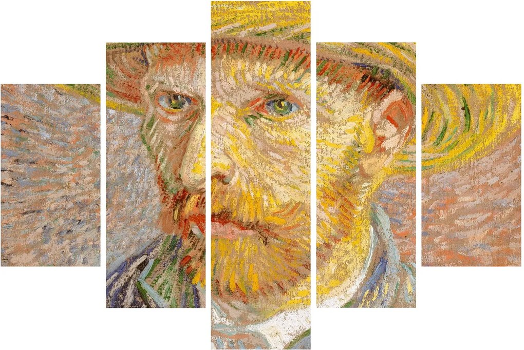 Tablou - Vincent van Gogh, Self-Portrait with a Straw Hat (The Potato Peeler), reproducere (150x105 cm)