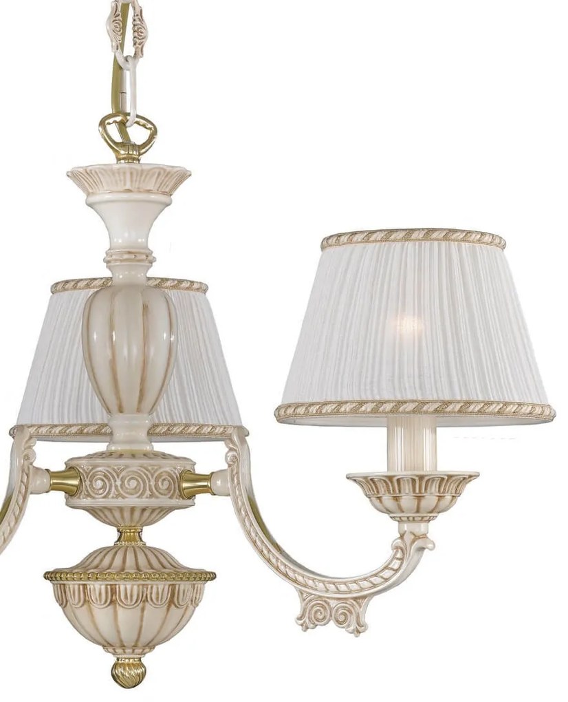 Candelabru cu 3 brate clasic design italian din alama 9660 RA-L. 9660/3