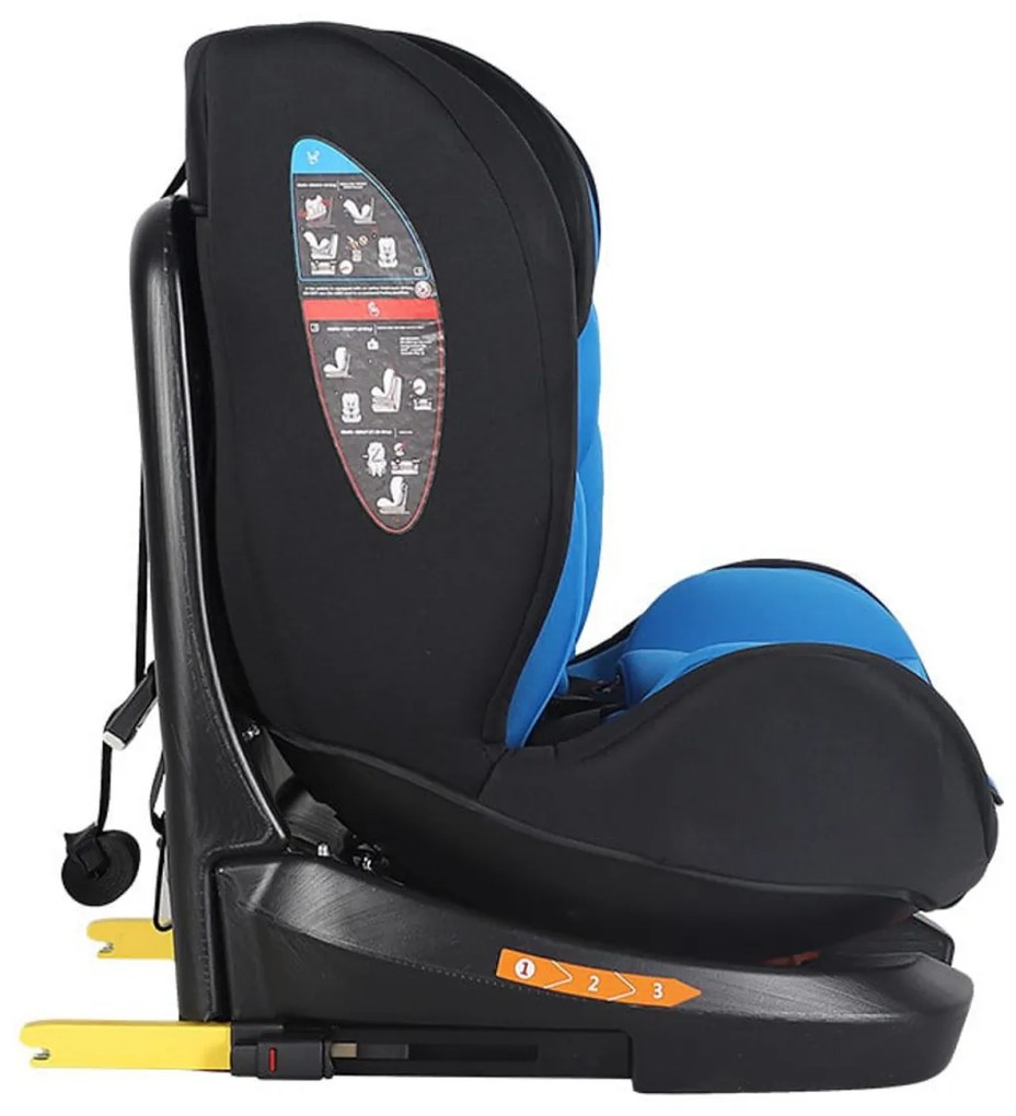 Scaun Auto cu Isofix NOVOKIDS™ Safety Seat 6000, Cu rotire 360 grade, 0-36 kg, Tetiera reglabila pe inaltime, Omologare R-129 i-Size, Transformabil